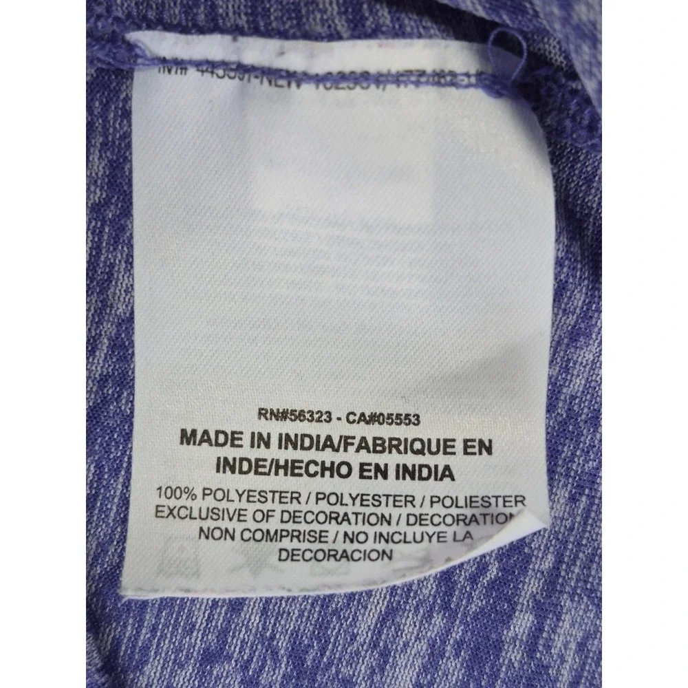 Nike Dri-FIT Womens Purple Space Dye Heathered Tank Top Large 643365-526